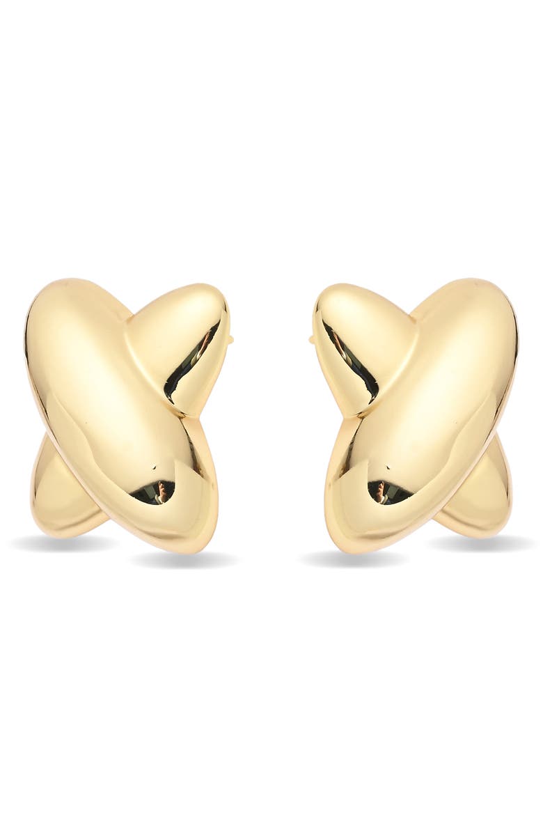 EYE CANDY LOS ANGELES Marcella Stud Earrings, Alternate, color, Gold