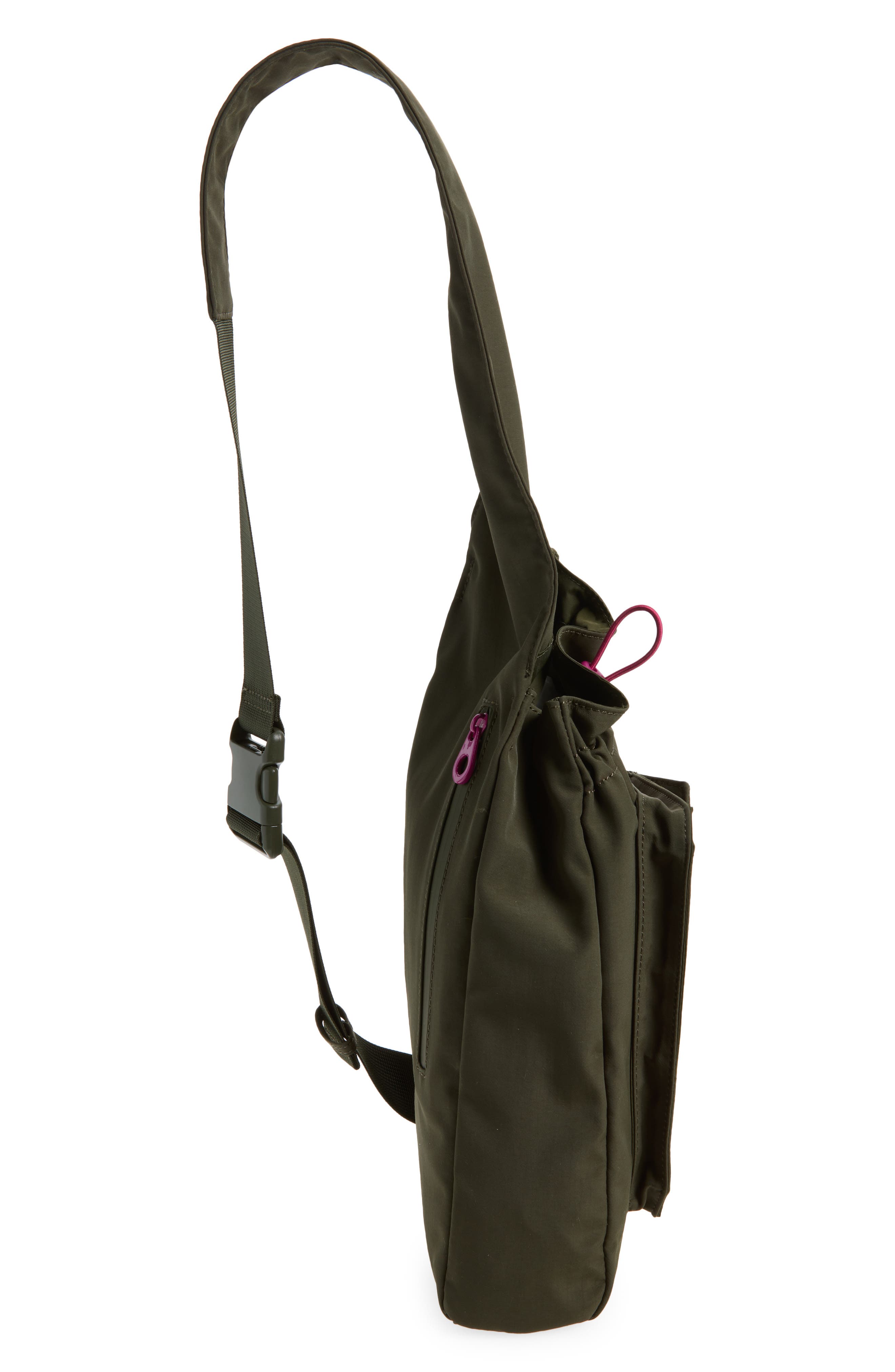 Matilda Recycled Nylon Crossbody Bag, Alternate, color, GREEN