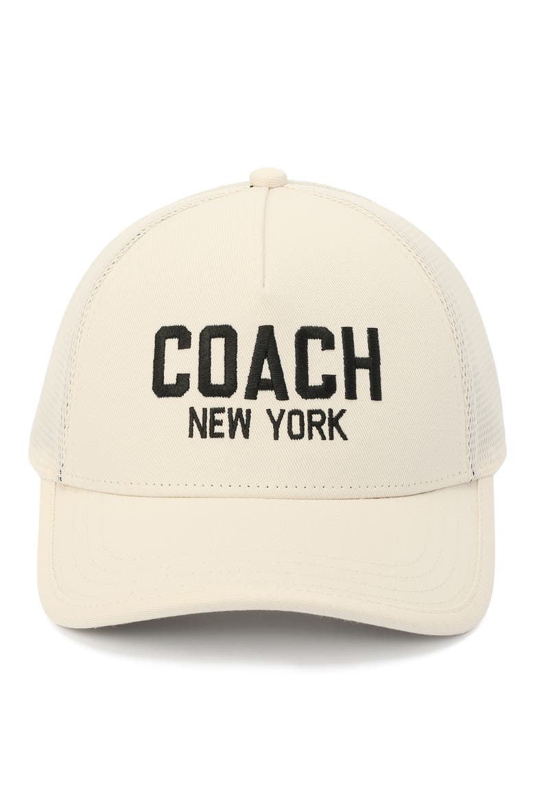 New York Trucker Hat, Alternate, color, CHALK