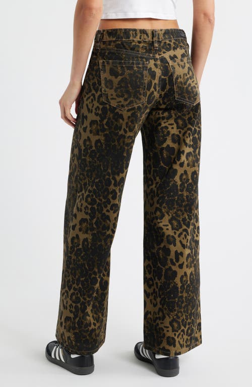 Ptcl Low Rise Wide Leg Jeans In Brown