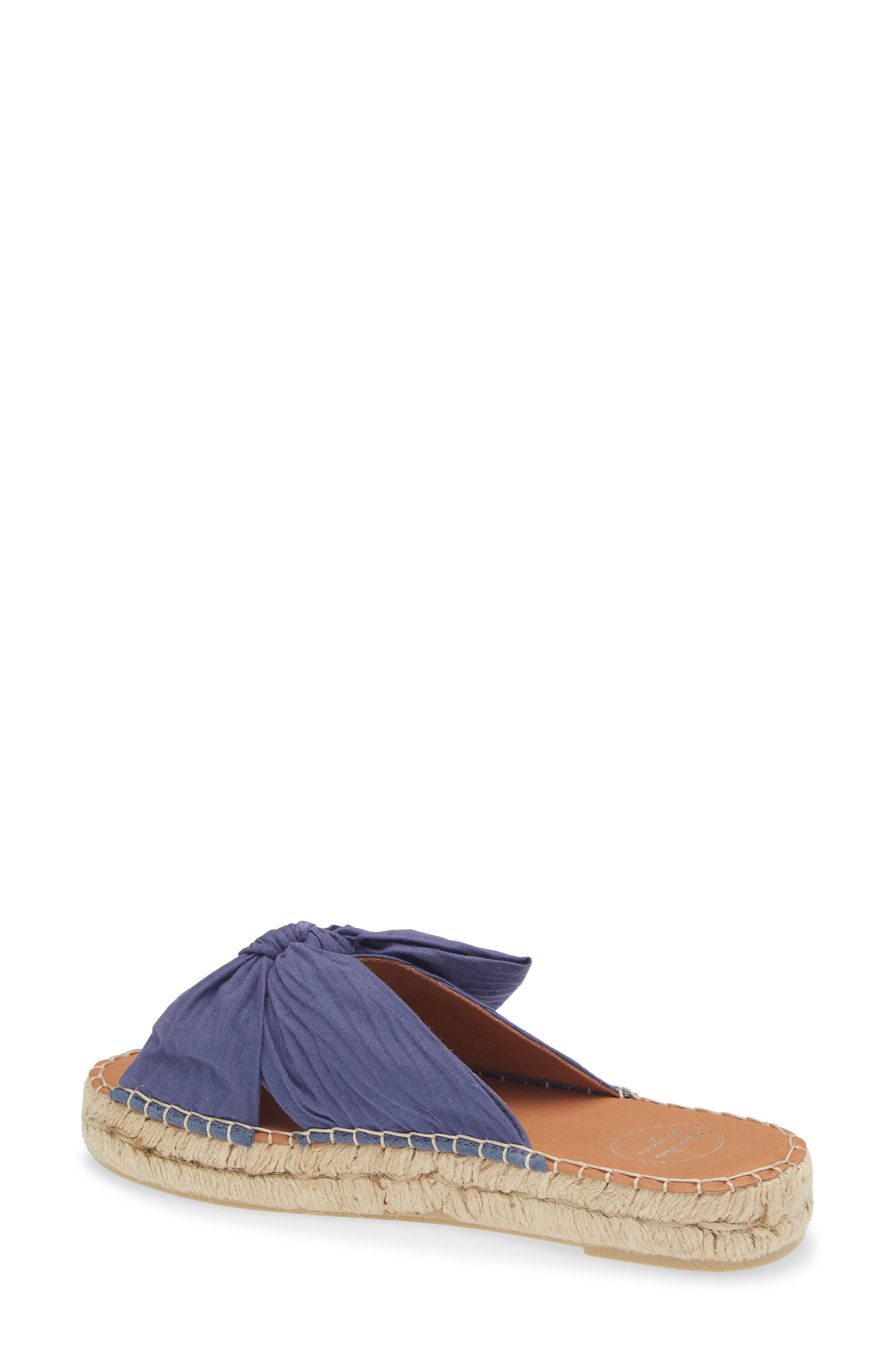 Elina Espadrille Slide Sandal, Alternate, color, BLUE