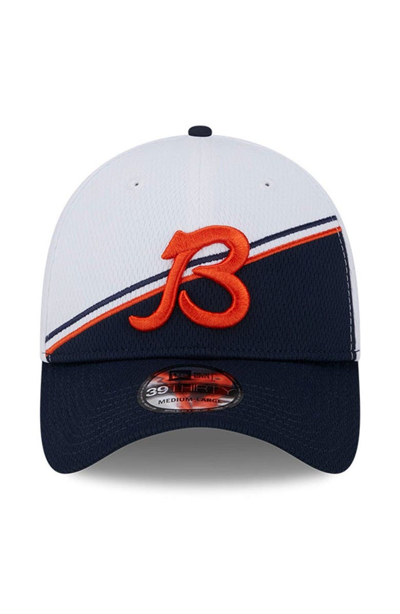 New Era Men's New Era White/Navy Chicago Bears 2023 Sideline 39THIRTY Flex Hat, Alternate, color, White