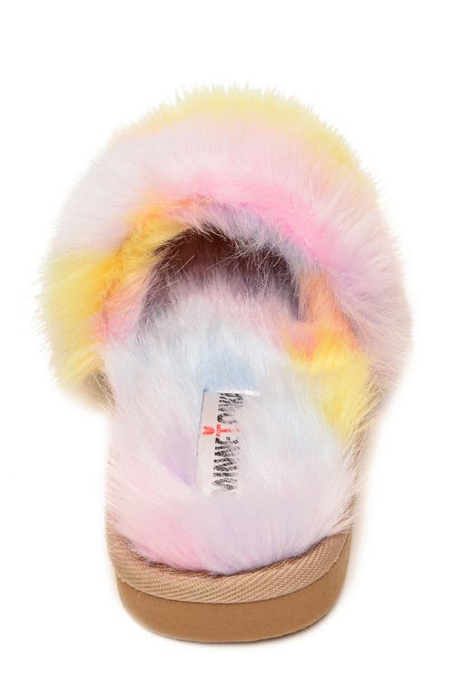 Minnetonka Little Girls Lyla Faux Fur Slide Slippers