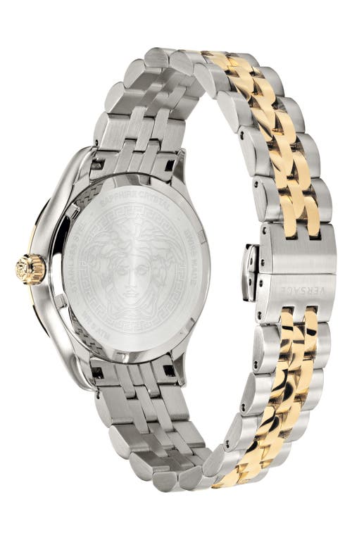 Versace Women's Hellenyium Two-tone Stainless Steel Bracelet Watch, 36mm In Two Tone