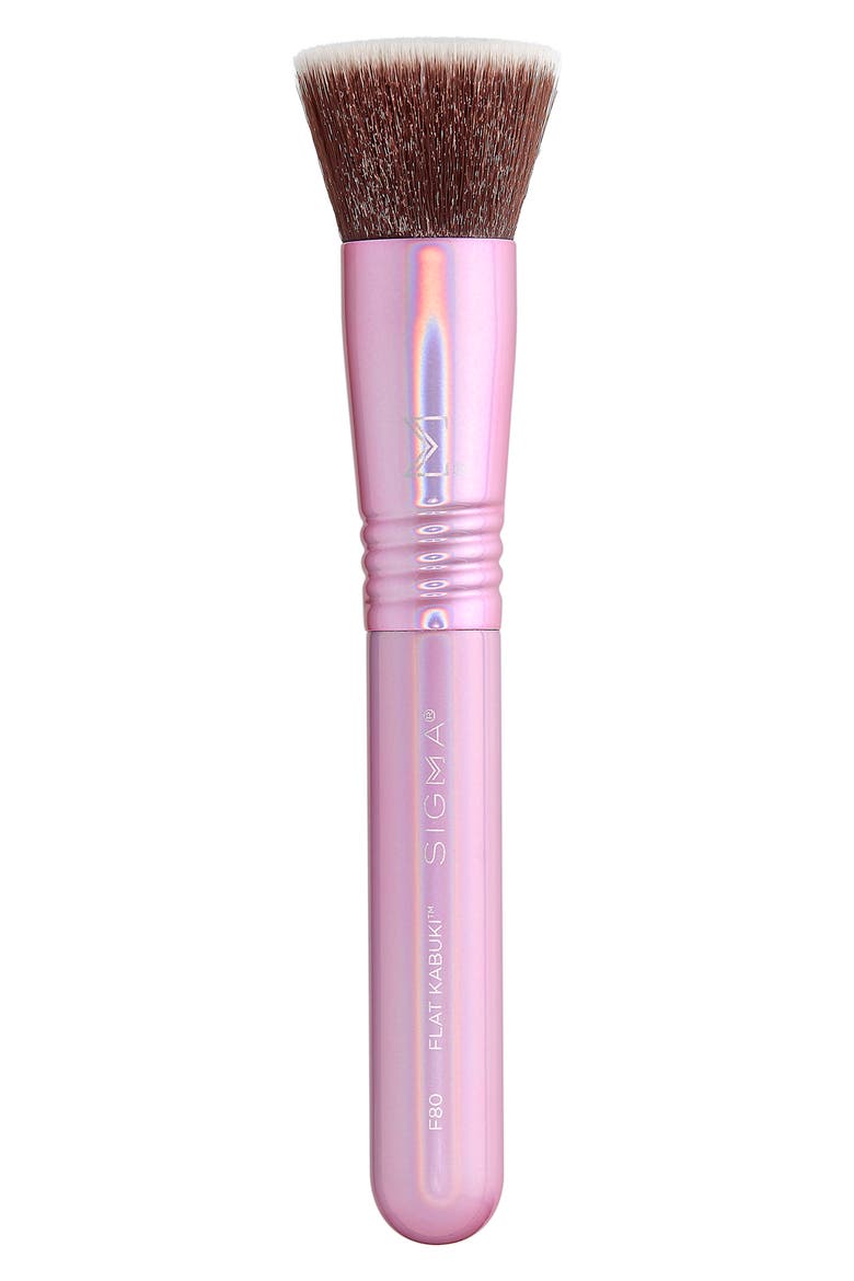 F80 Flat Kabuki Brush (Limited Edition), Main, color, PINK