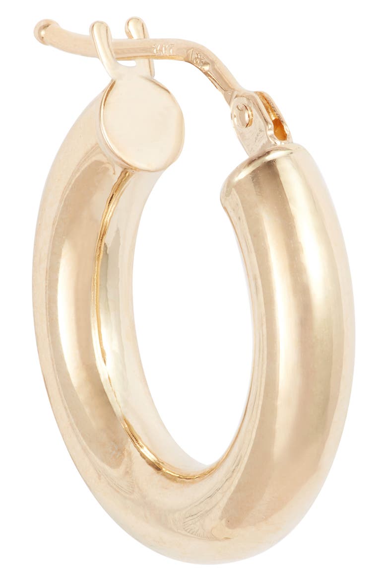 14K Gold Essentials Smooth Hoop Earrings (Online Trunk Show), Alternate, color, 14KY