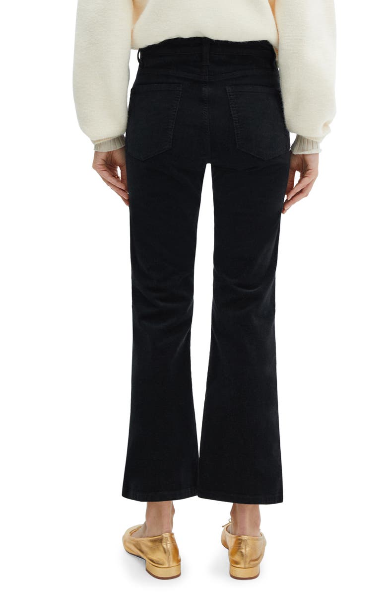 MANGO Crop Flare Corduroy Jeans, Alternate, color, 