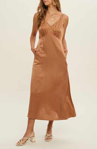 Satin Midi Dress