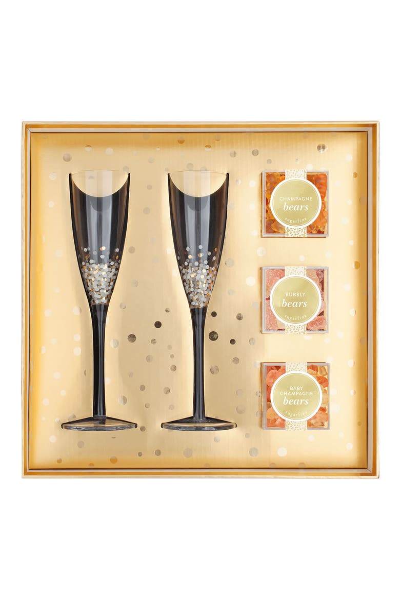 Pop The Champagne Candy Gift Set, Main, color, METALLIC GOLD