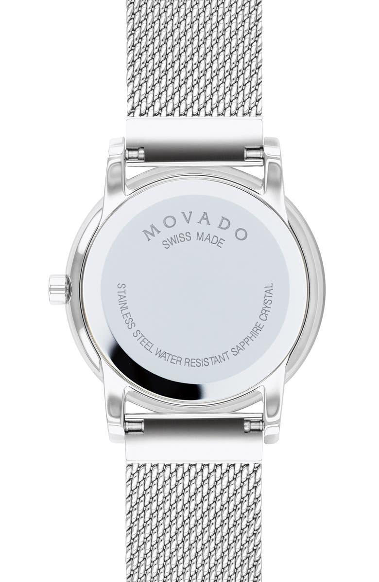 Movado Museum Classic Diamond Bracelet Watch, 28mm, Alternate, color,