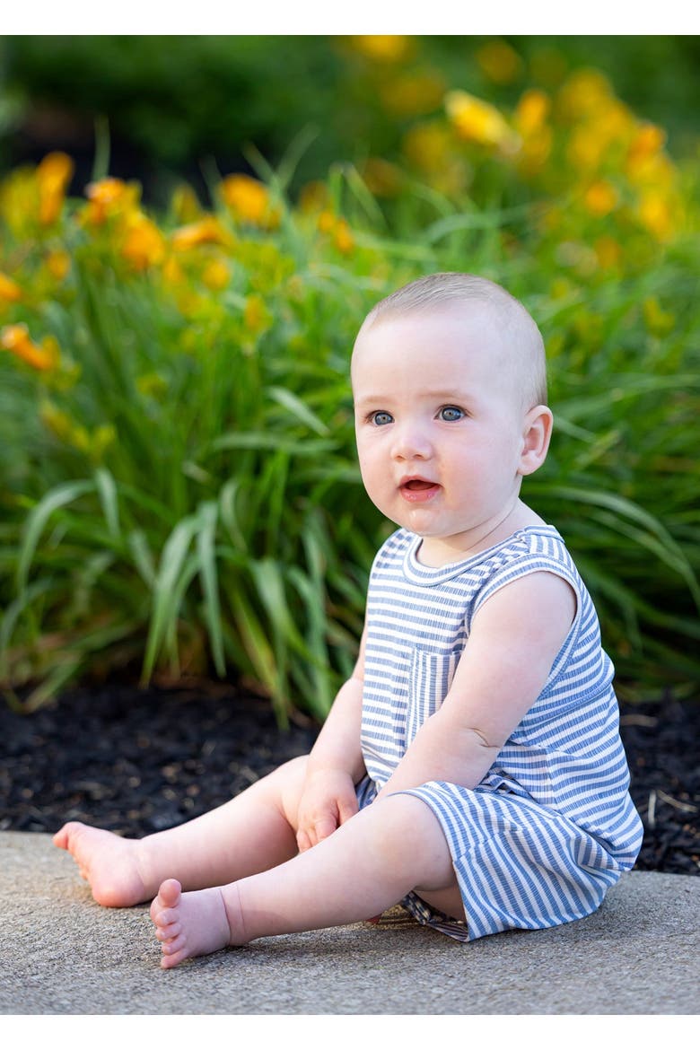 Eli Sleeveless Romper, Alternate, color, Blue