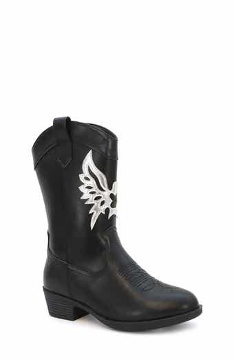 YOKI Kids' Dixi Wing Cowboy Boot