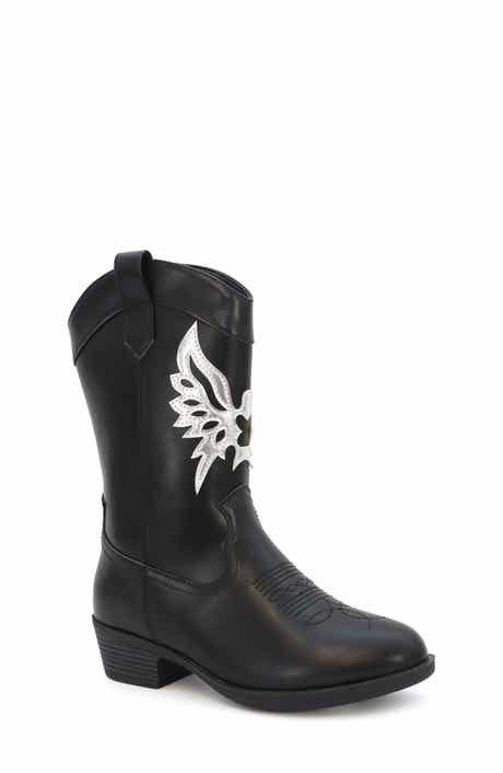 YOKI Kids' Dixi Wing Cowboy Boot