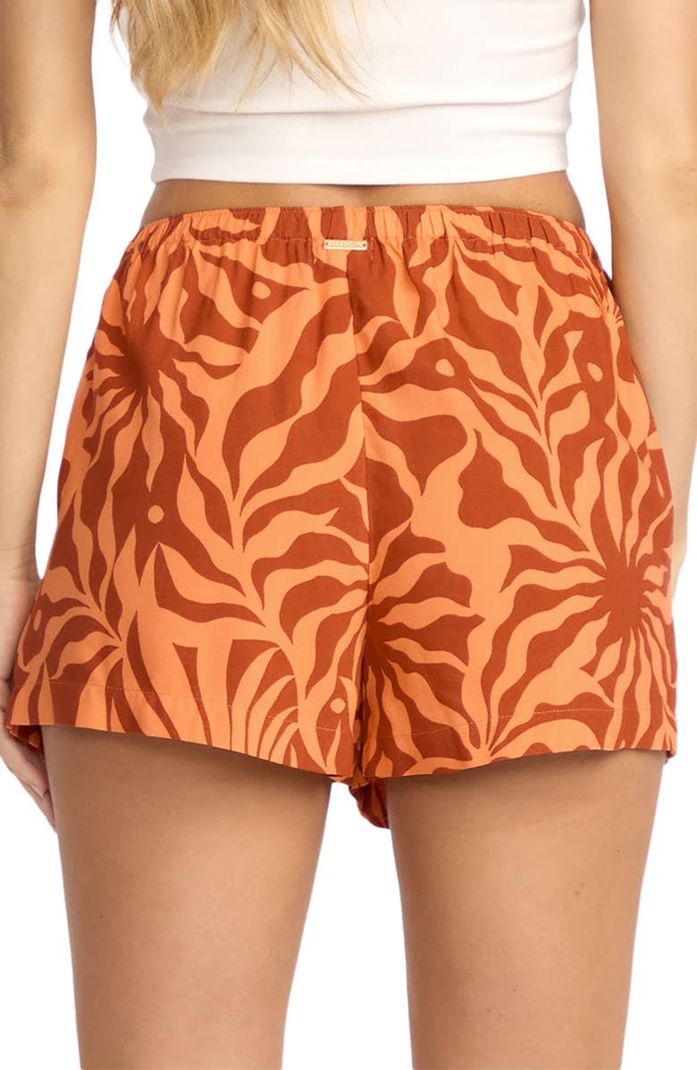 Billabong Sun Fade Print Shorts, Alternate, color, Orange Squeeze