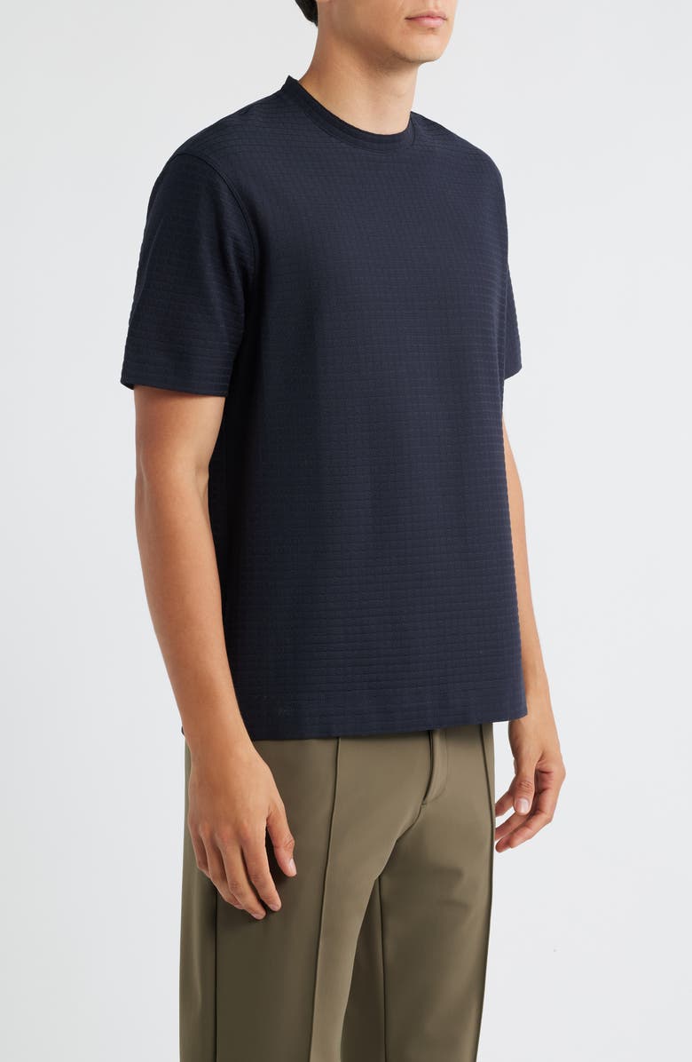 Emporio Armani Tonal Box Cotton T-Shirt, Alternate, color, Navy