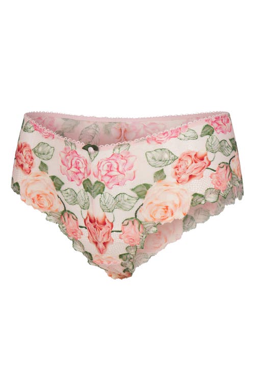 Savage X Fenty Les Roses Hipster Briefs In Porcelain Pink