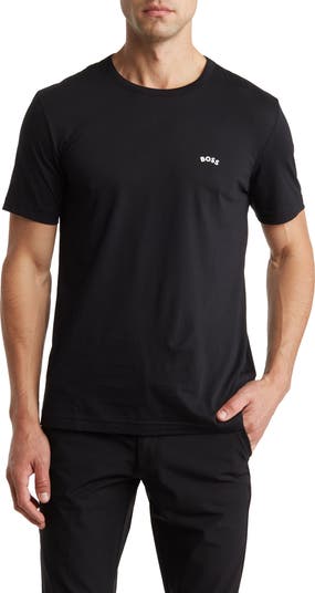 Cotton Curved Logo T-Shirt