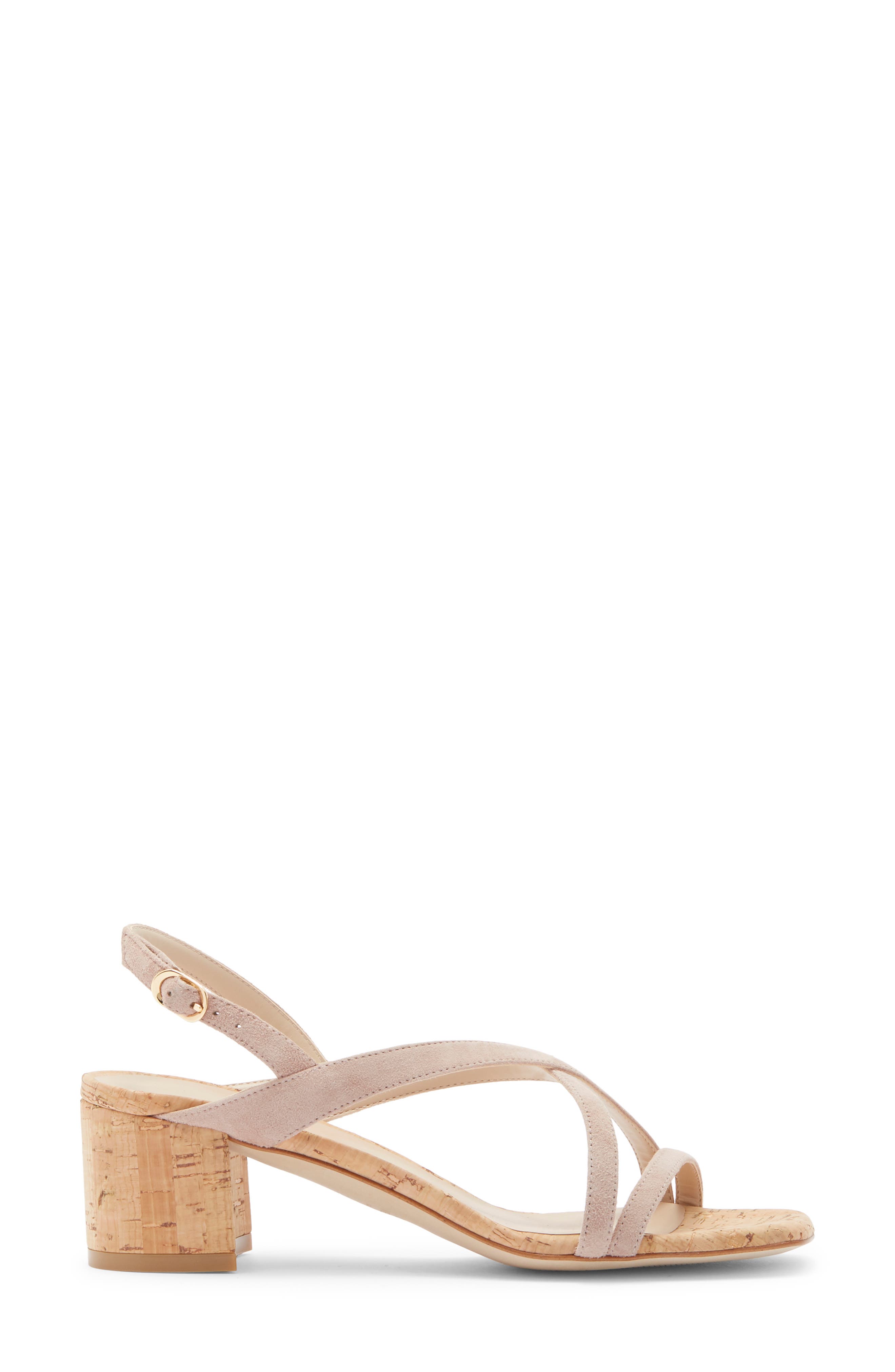 Stuart Weitzman Oasis 50 Block Heel Sandal, Alternate, color, Dolce