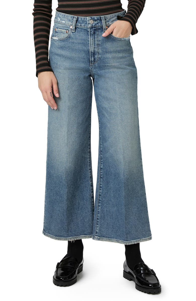 PAIGE Anessa High Waist Ankle Wide Leg Jeans, Main, color, 