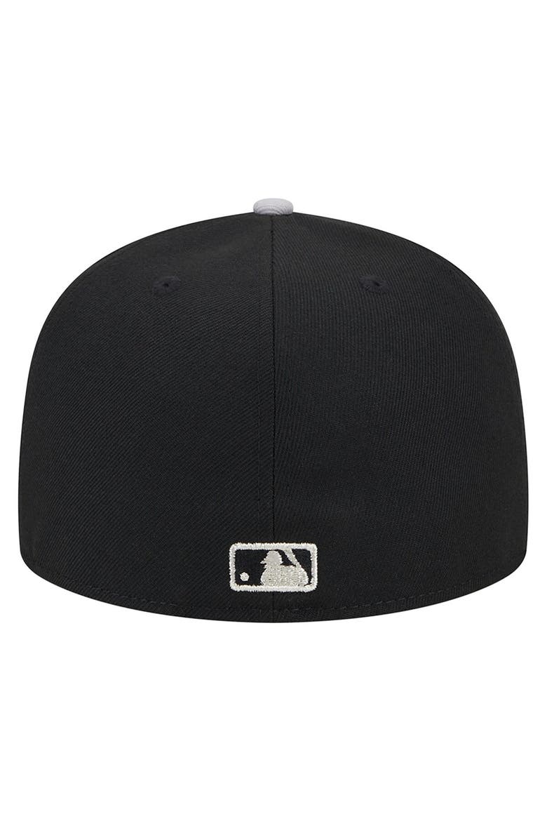Men's New Era Black New York Yankees Metallic Camo 59FIFTY Fitted Hat, Alternate, color, Black