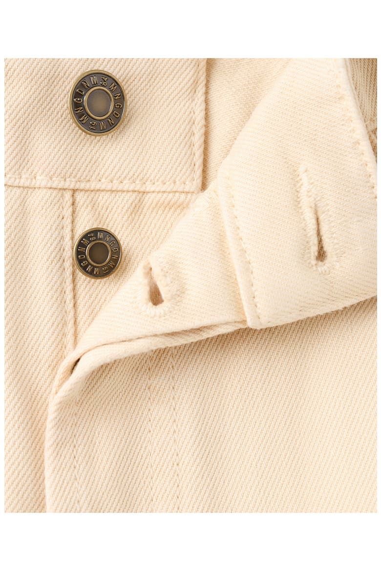 Denim Bermuda Shorts, Alternate, color, VANILLA