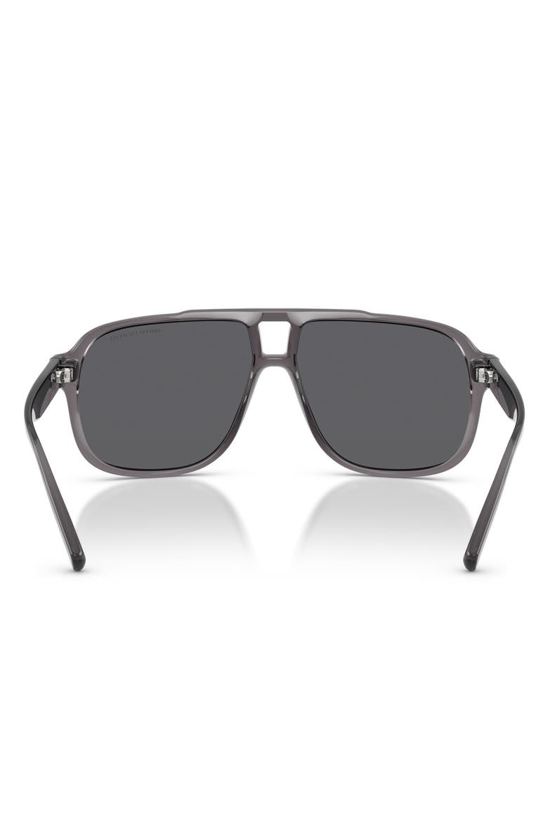 AX Armani Exchange 61mm Polarized Pilot Sunglasses, Alternate, color,