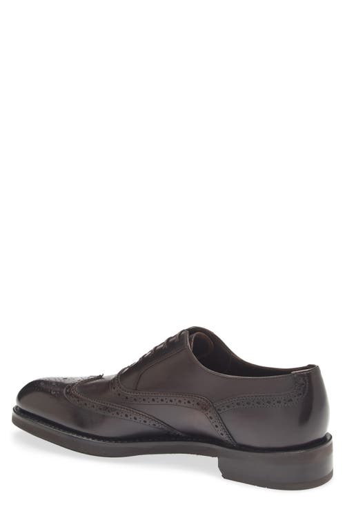 Ferragamo Gancini Leather Oxford Shoes In Black