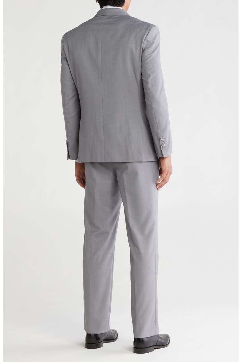 Slim Fit Solid Double Breasted Suit, Alternate, color, LIGHT GREY