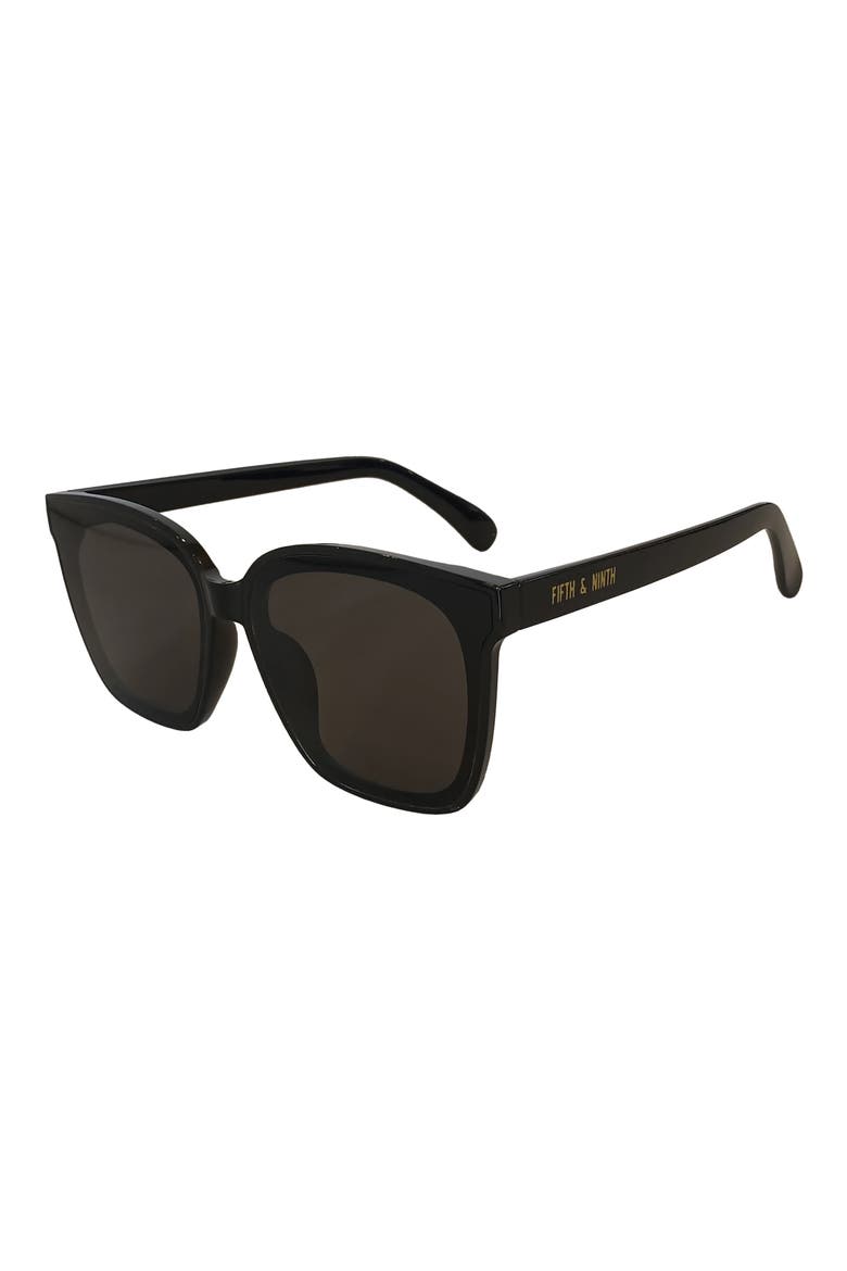 Carson 63mm Square Sunglasses, Main, color, BLACK/ BLACK
