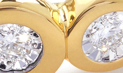 Monica Vinader Lab Created Diamond Half Eternity Ring In Gold