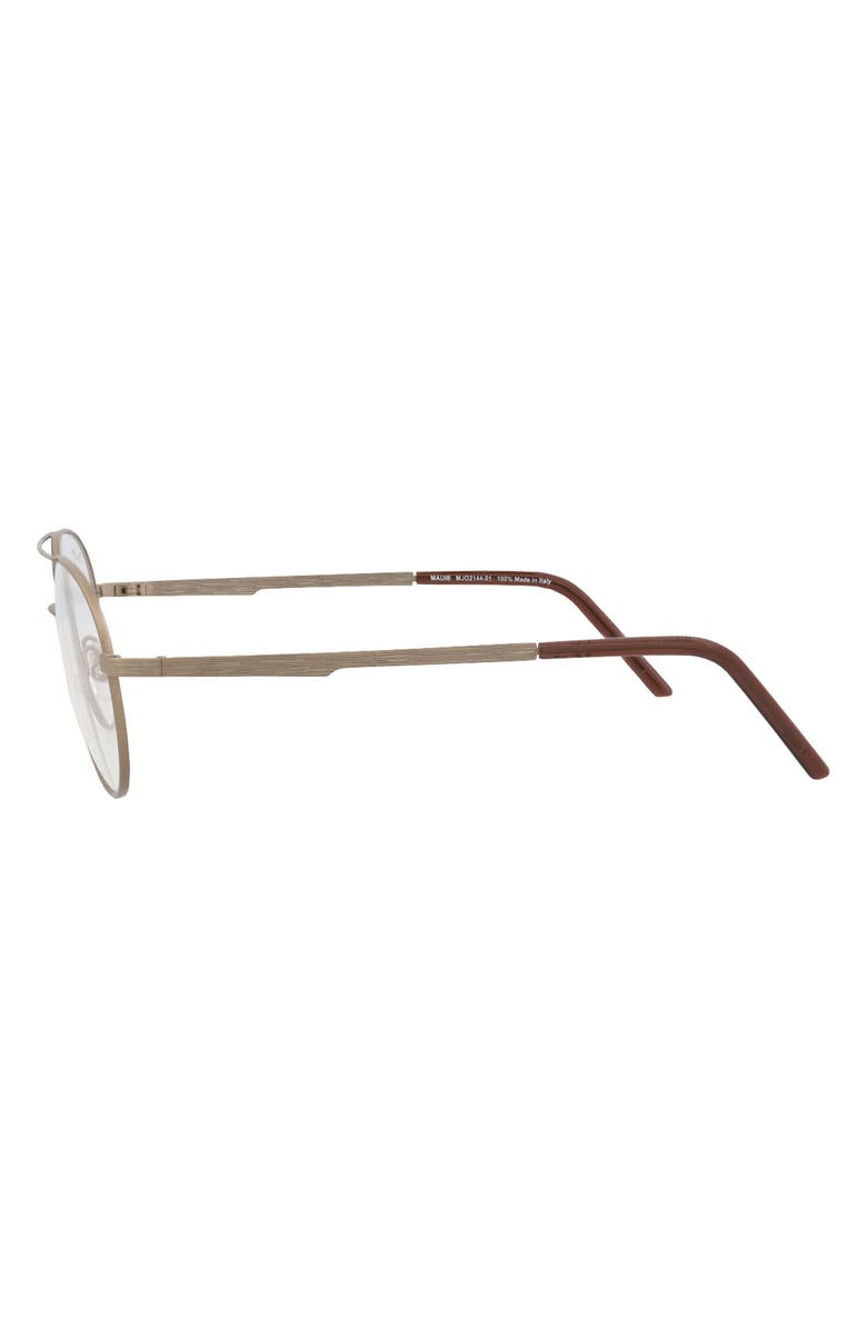 Maui Jim Core Optical 55mm Aviator Reading Glasses, Alternate, color, Sand Sand Transparent