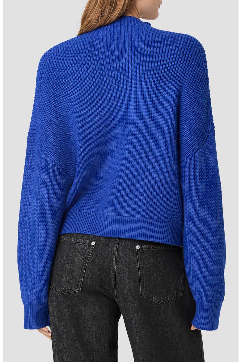 Babysoft Mock Neck Ribbed Sweater, Alternate, color, BRISK BLUE