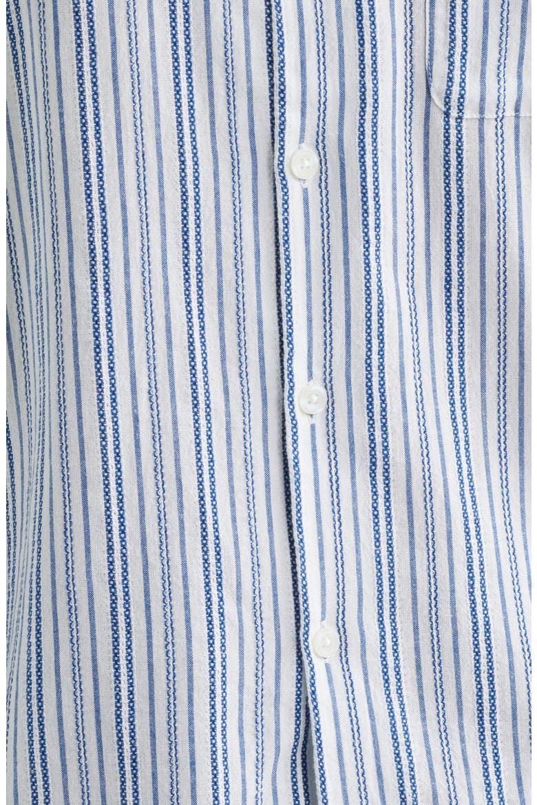 Evans Stripe Camp Shirt, Alternate, color, BLUE/ WHITE MULTI