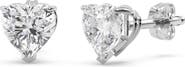 ALLUREZ 2.00ct Heart-Cut Diamond Stud Earrings 14kt