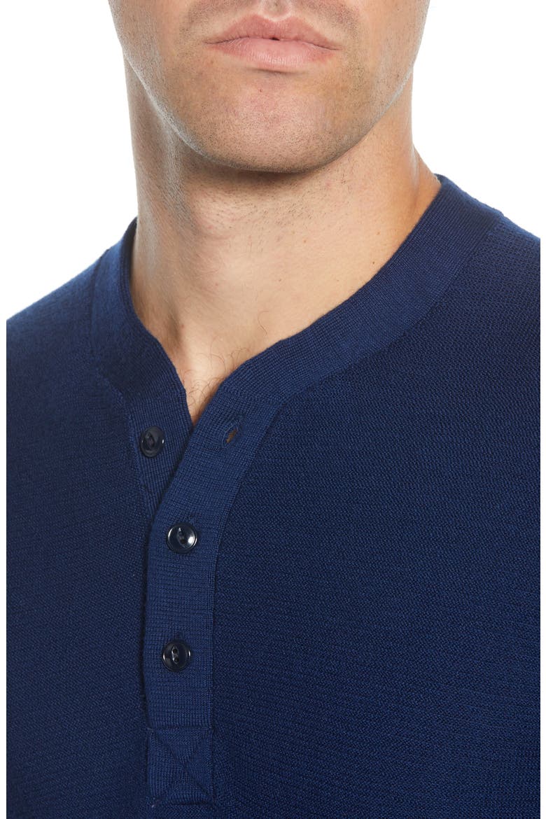 Merino Wool Knit Henley, Alternate, color, INKWELL