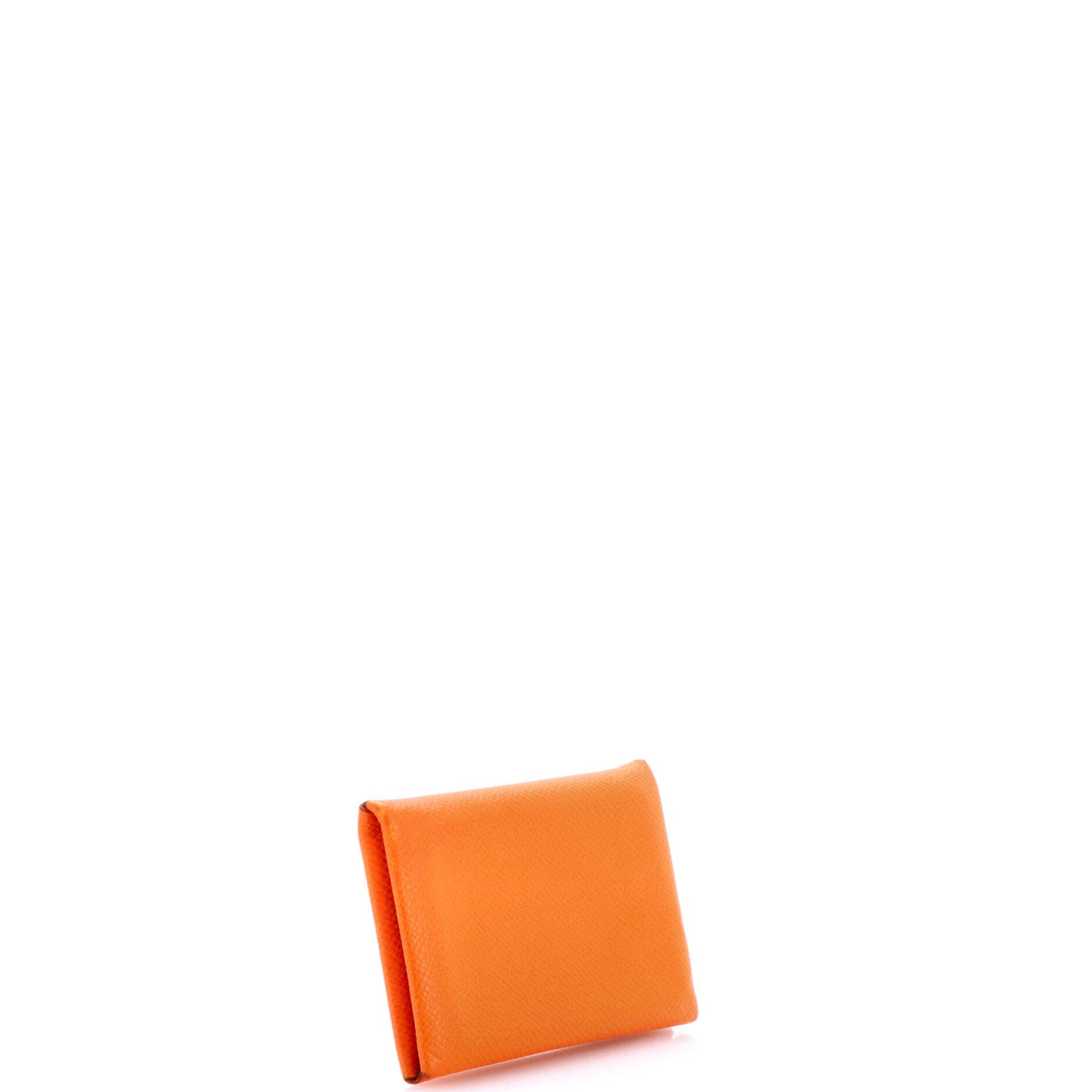Calvi Card Holder Epsom, Alternate, color, Orange
