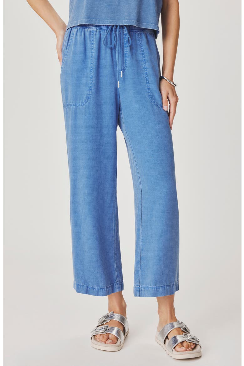 Angie Crop Wide Leg Pants, Main, color, PERFECT BLUE