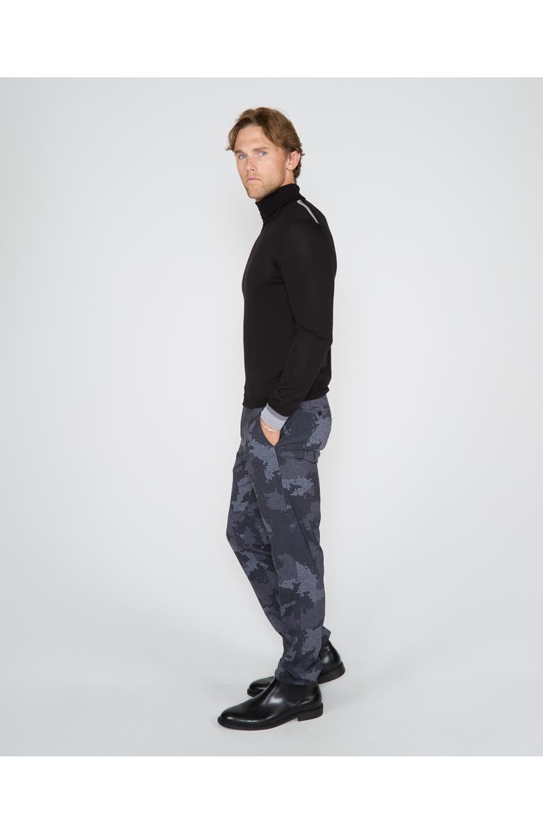 Lords of Harlech Ronald Merino Wool Turtleneck Sweater, Alternate, color, Black