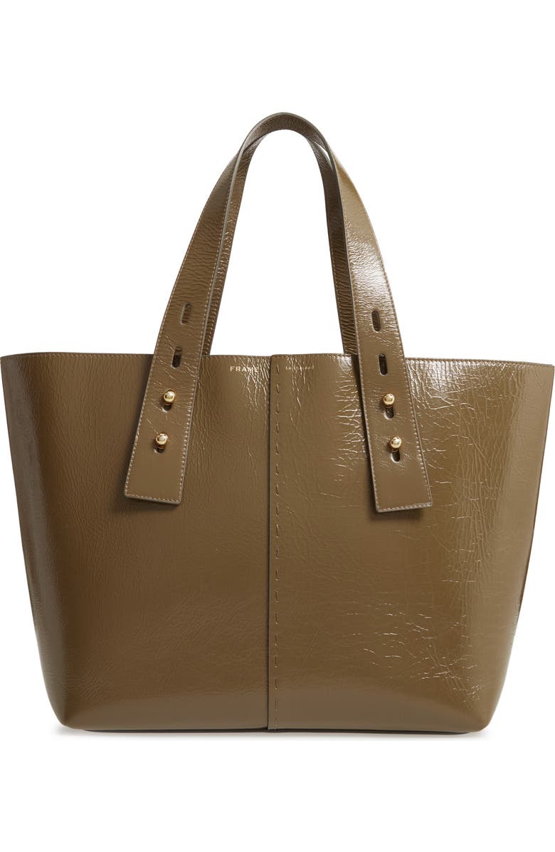 FRAME Medium Les Second Calfskin Leather Tote, Main, color,