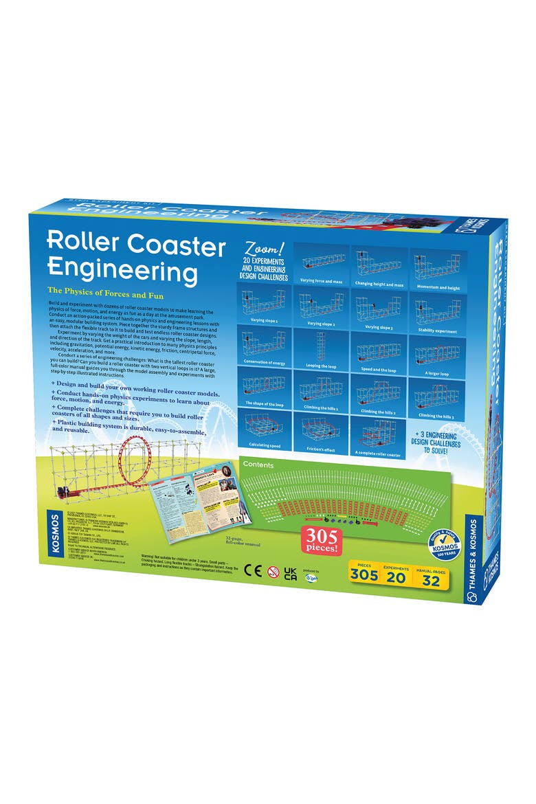 Thamos & Kosmos Roller Coaster Engineering Set, Alternate, color, BLUE