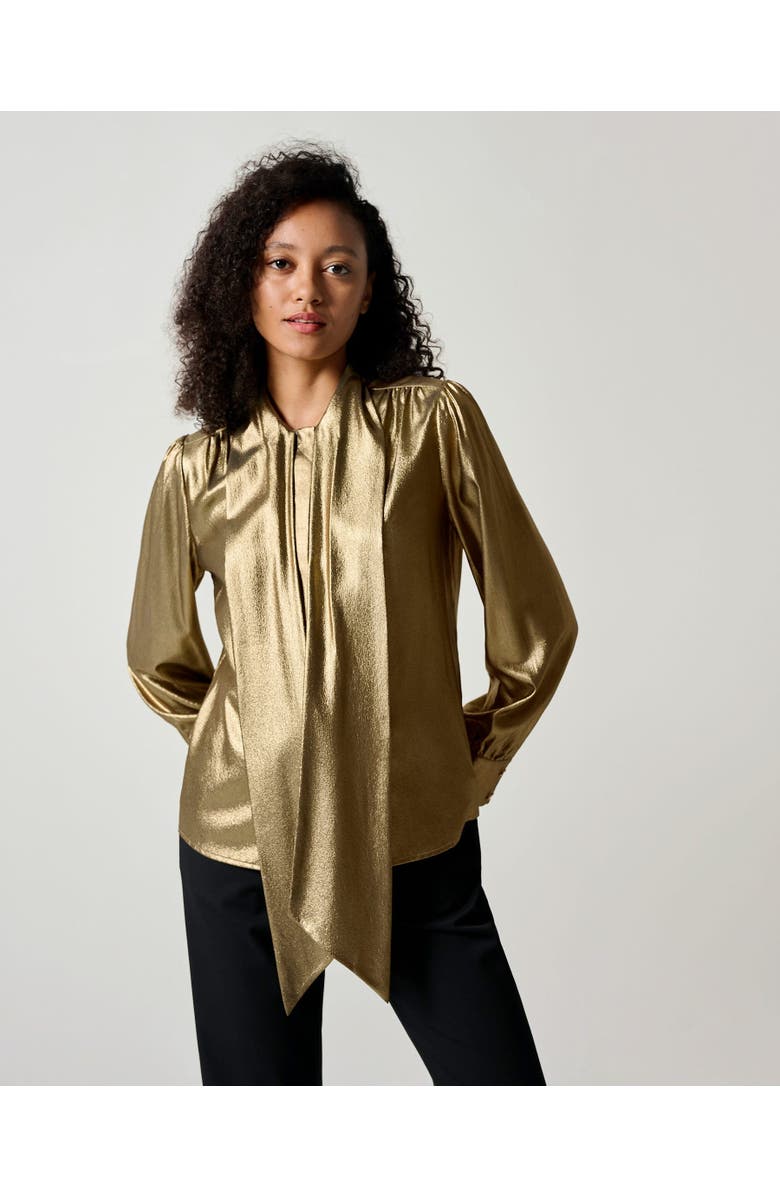 Lilysilk Bow Tie Silk Blouse, Alternate, color,