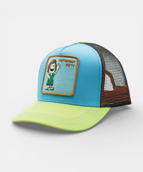Peter Grimm Peppermint Patty Cap Trucker Cap In Blue