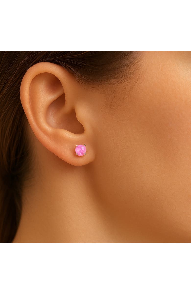 Donatello Gian 2 Pack Sterling Silver Opal Studs, Alternate, color, Silver