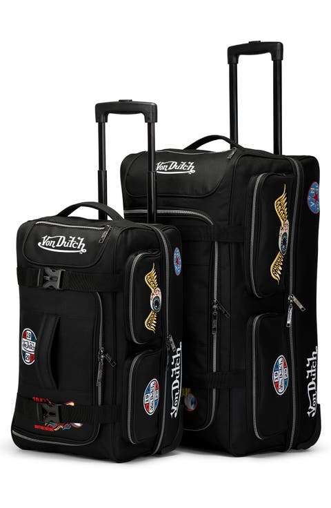 Signature Patch Rolling Duffel 2-Piece Set