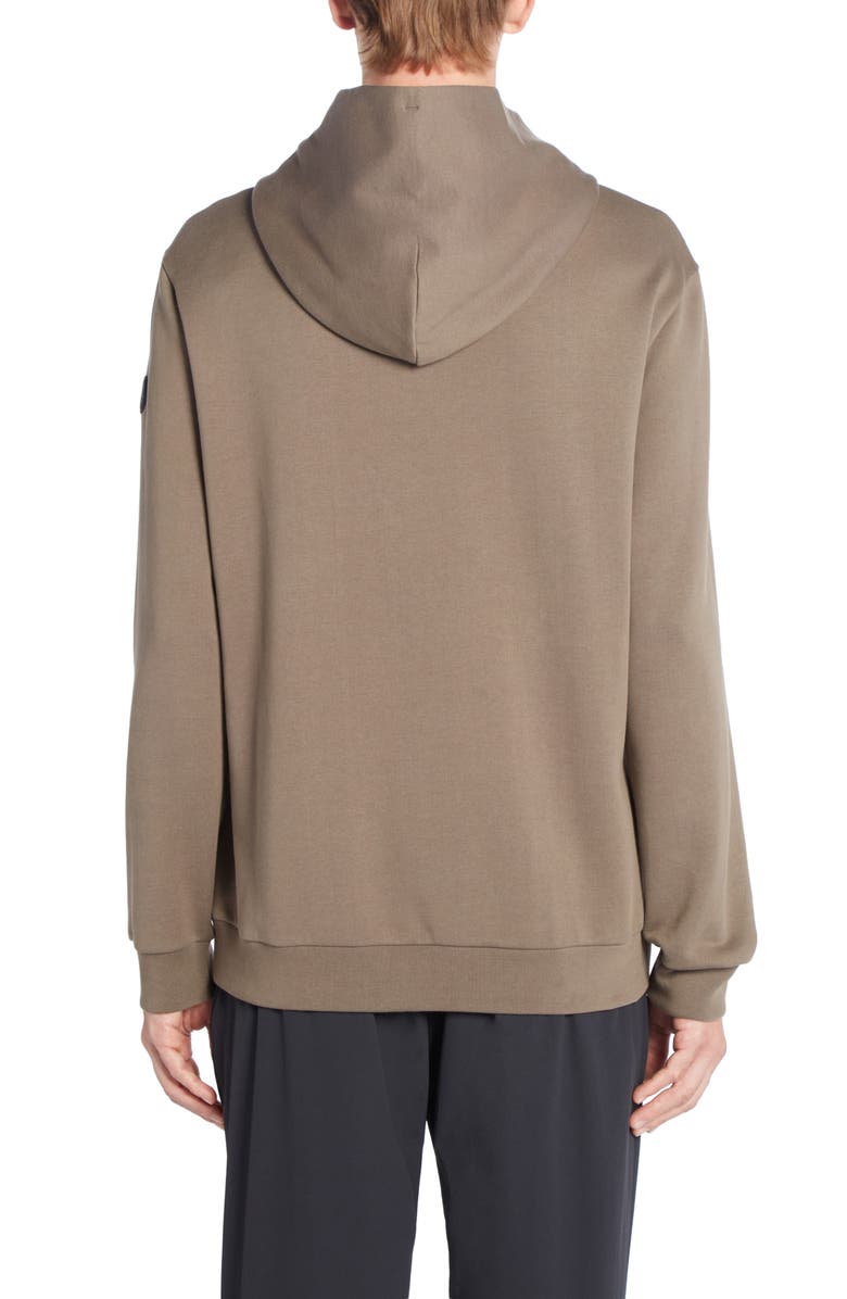 Moncler Logo Cotton Fleece Graphic Hoodie, Alternate, color, 