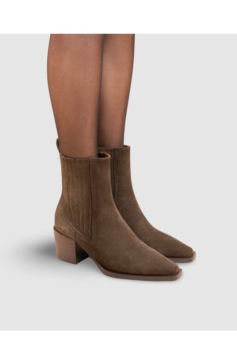 MI/MAI Jane II Suede Ankle Boots, Alternate, color, Khaki