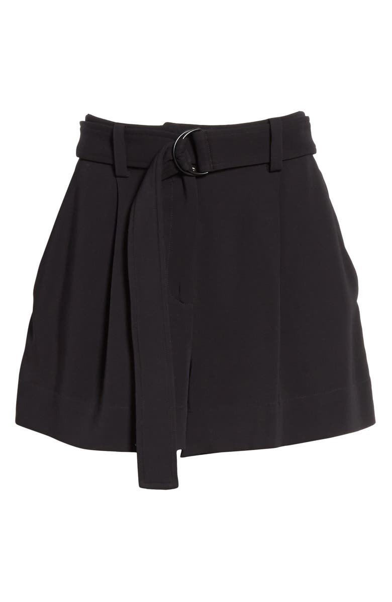 A.L.C. Bronson Belted High Waist Pleated Shorts, Alternate, color, 
