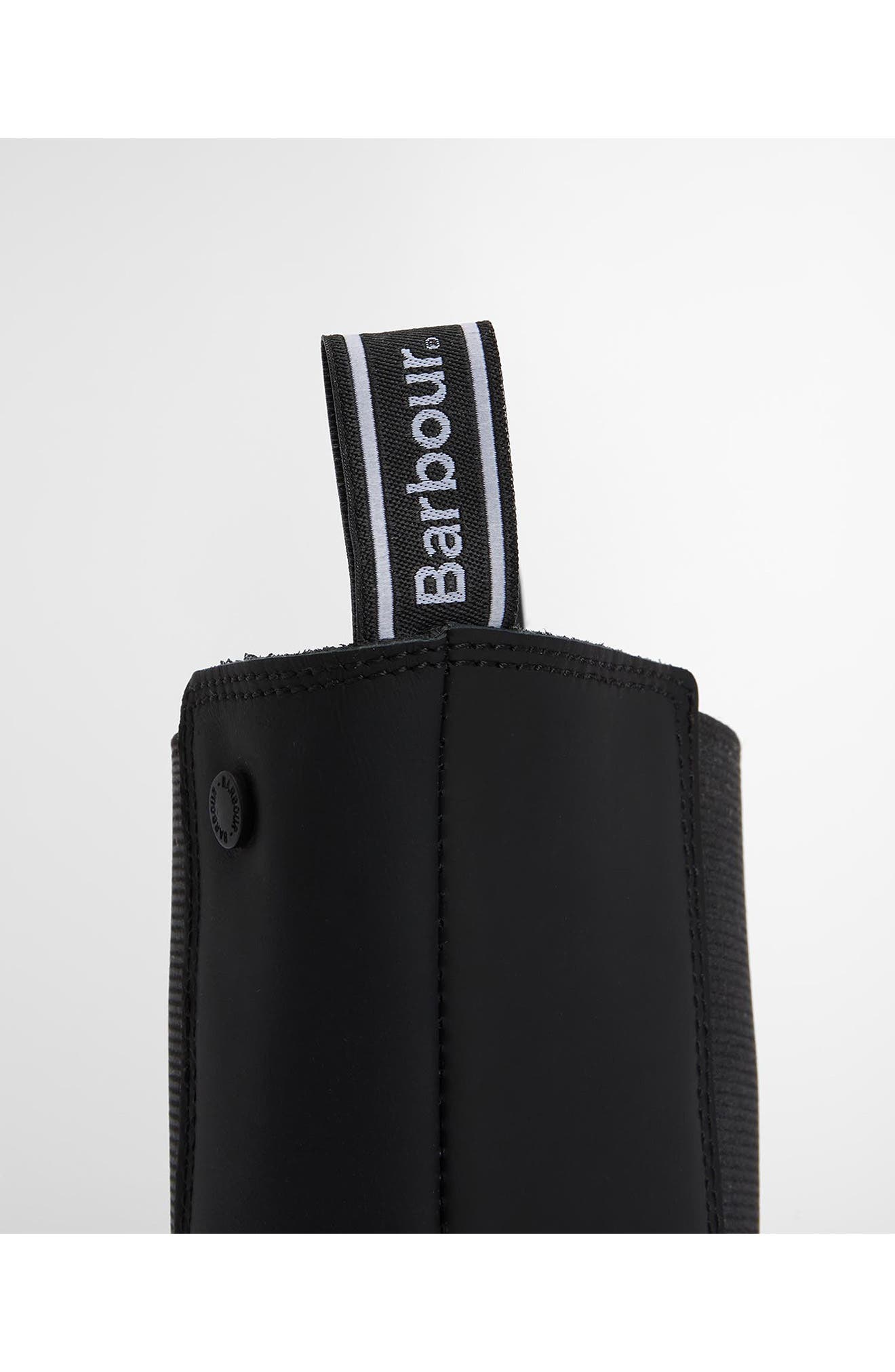 Barbour Sidneigh Tall Lugged Chelsea Boot, Alternate, color, Black