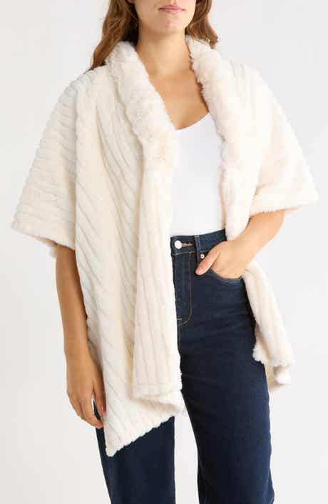 Faux Fur Poncho