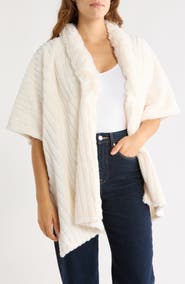 Nanette Lepore Faux Fur Poncho